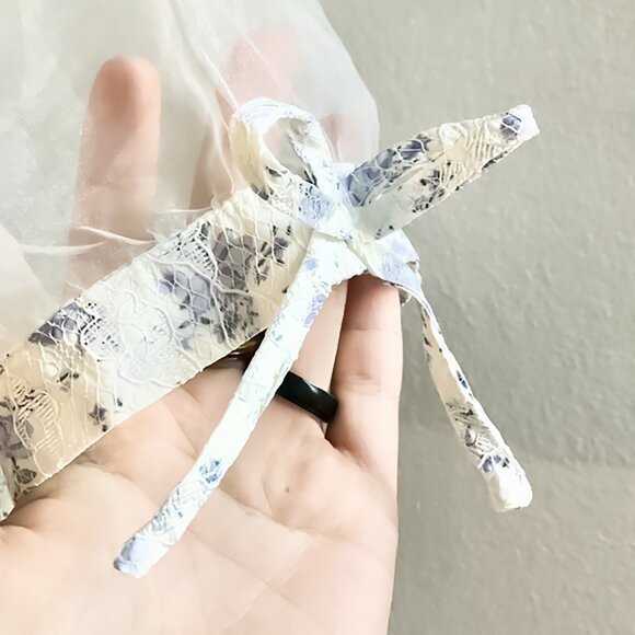 Cider Pastel Floral Lace Fairycore Princess Dress - Picture 6 of 6